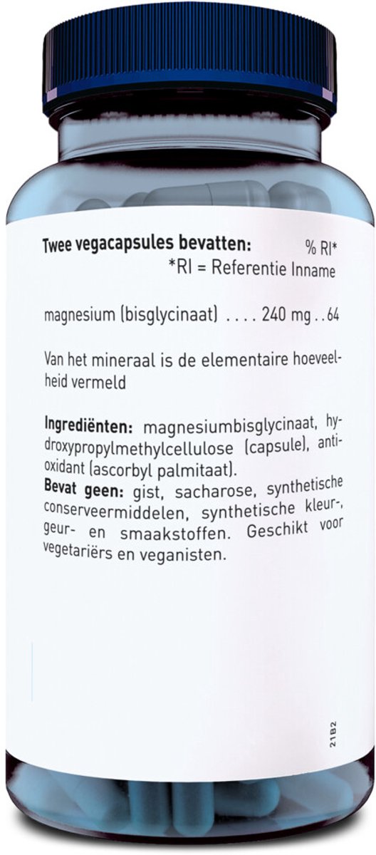 Orthica Magnesium Bisglycinaat-120 - 2 x 60 capsules - Voordeelverpakking