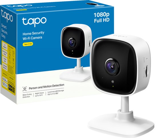 Tapo C100 Beveiligingscamera binnen - 1080P - Full HD