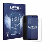 Savvies - Screenprotector voor Samsung Galaxy A26 5G Enterprise Edition (Voor+Camera) - Folie Beschermfolie transparant (6 Stuks)