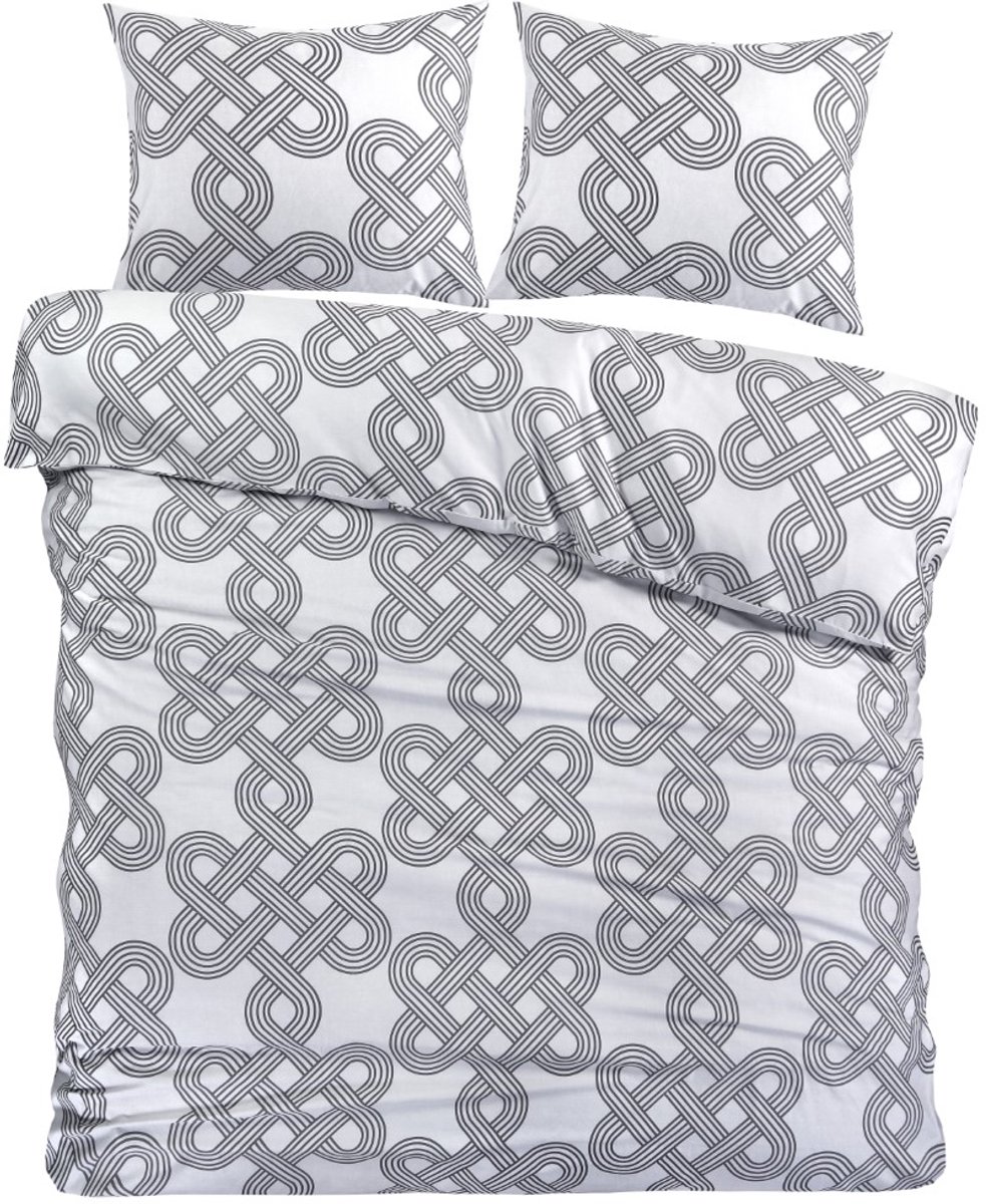 Papillon Tijn Dekbedovertrek - Tweepersoons - 200x200/220 cm - Grijs