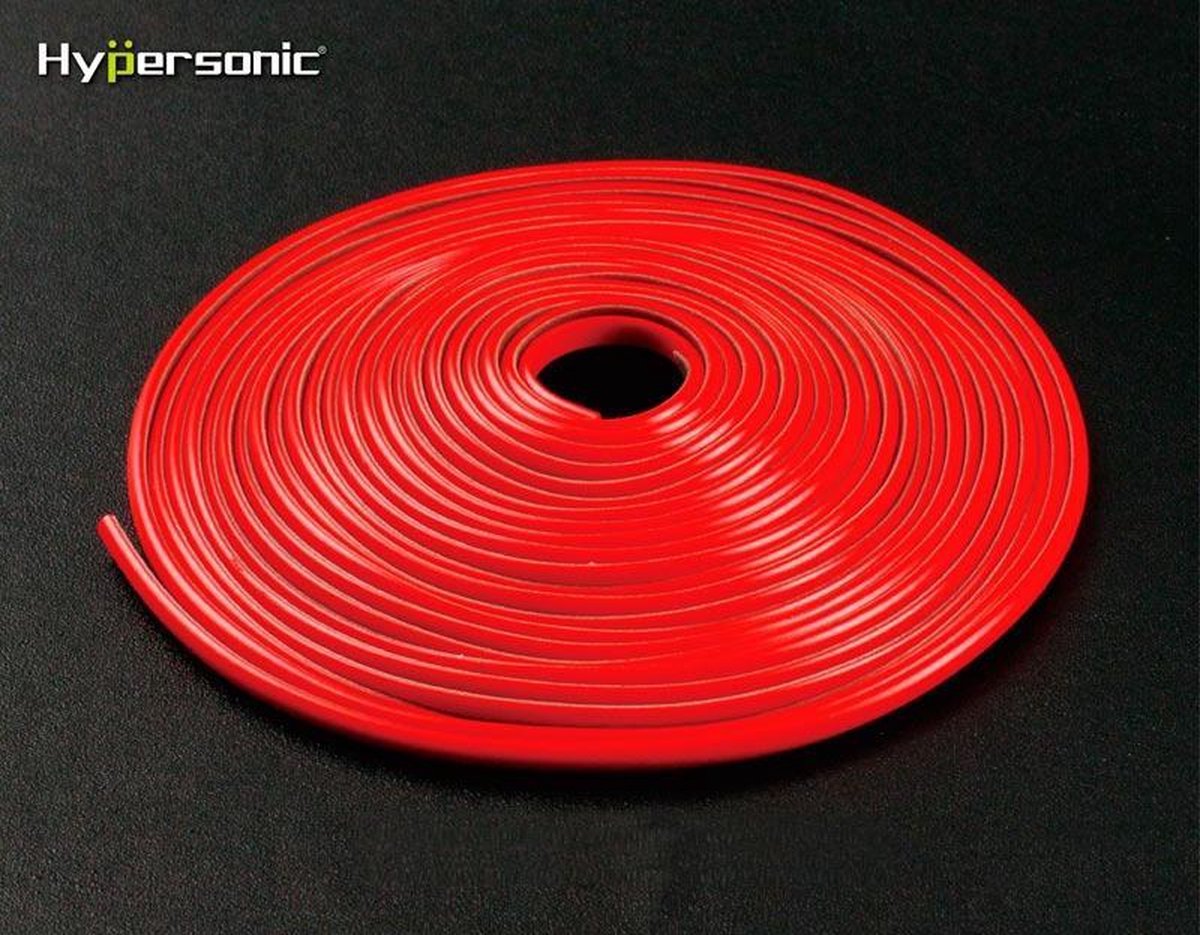 Hypersonic Klassieke flexibele rode striping 0,3x500cm (voorzien van 3M tape)
