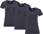 Senvi Dames t-shirt ronde hals 3-pack - Blauw - Maat XS