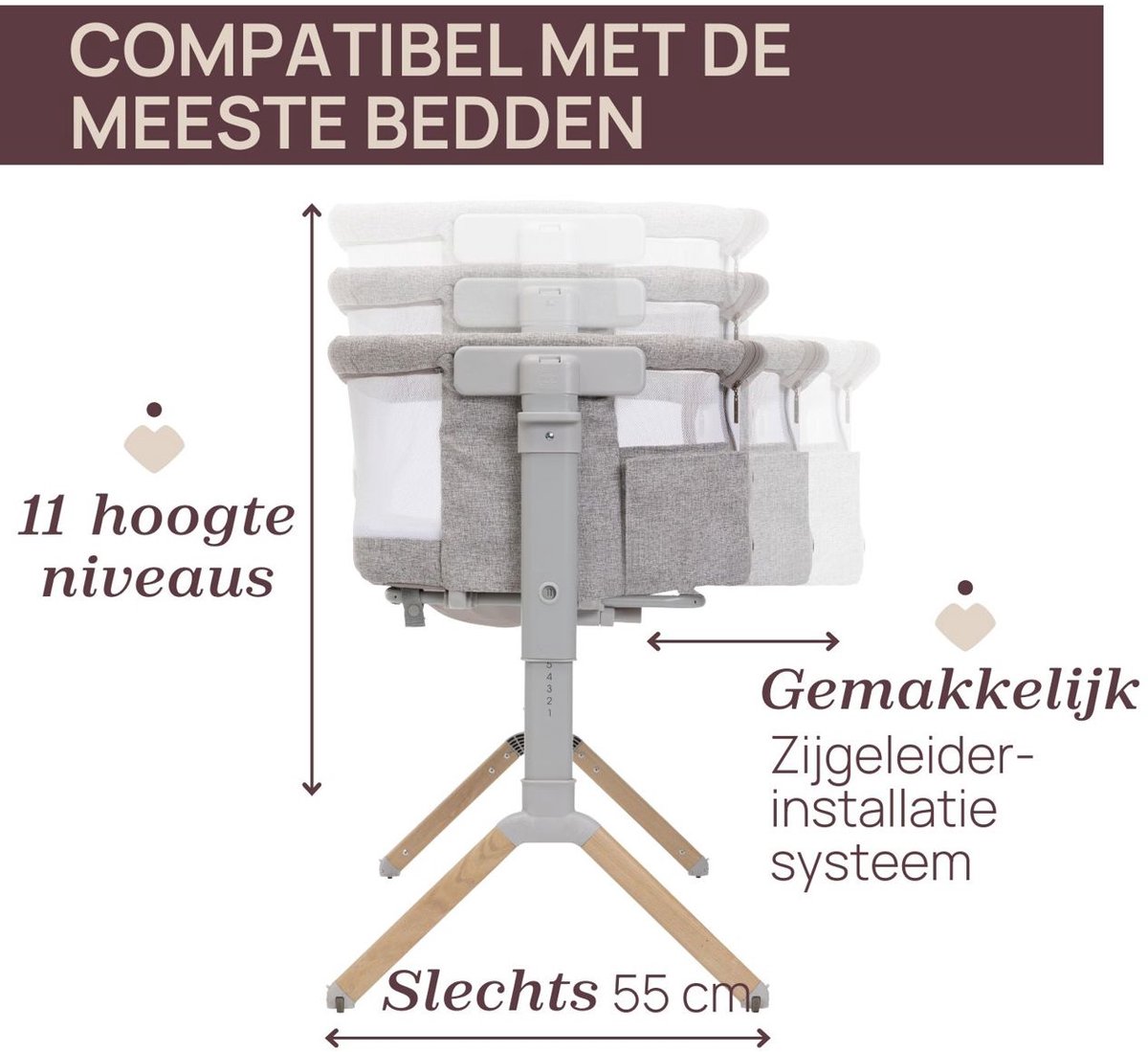 Chicco Armonia Next2Me Co-Sleeper - Scandinavian – foto 3