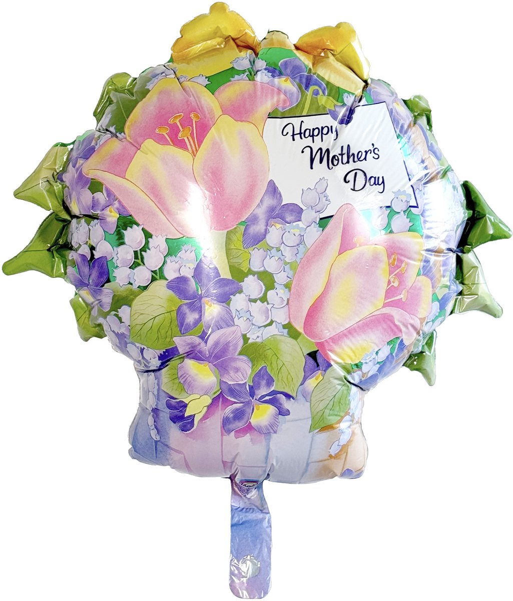 folieballon - moederdag , Happy Mother's Day - leeg