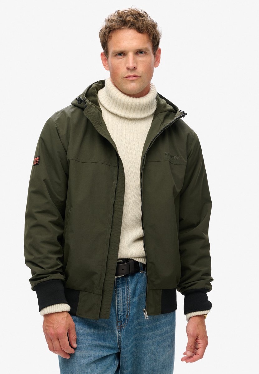 Superdry Surplus Nylon bomberjack met capuchon Heren Buitenjassen Groen