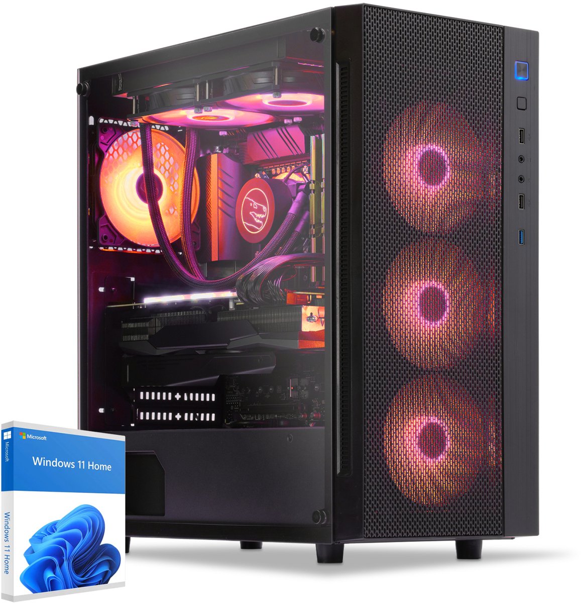 Sedatech Expert Gaming PC Waterkoeling ATX • AMD Ryzen 5 7600X3D 6x 4.1GHz • Geforce RTX5070Ti • 32Gb DDR5 • 2Tb SSD M.2 • WiFi • Bluetooth, USB C • Windows 11 • Desktop computer
