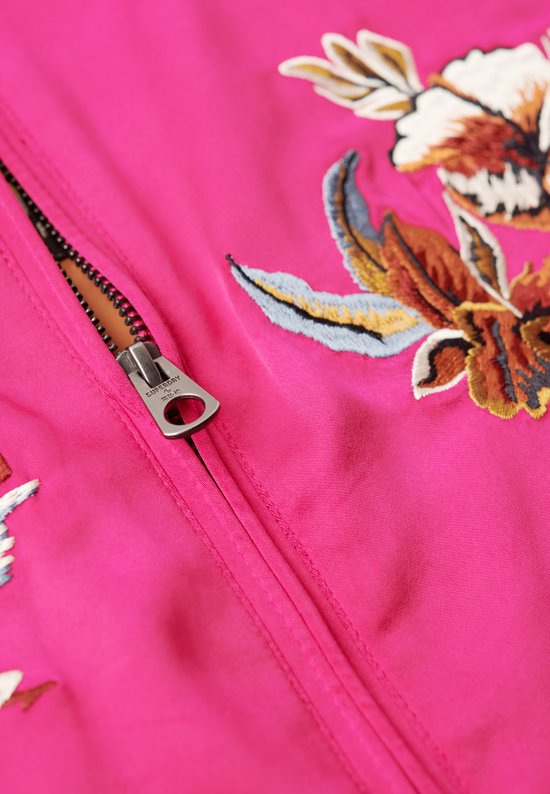 Bomberjack met bloemen dames, sweatjack voor dames, kort, zomer, overgangsjas, vintage baseballkraag, casual, licht, ritssluiting, opstaande kraag, pilotenjack, bomberjack, vrijetijdsjas, zwart, L