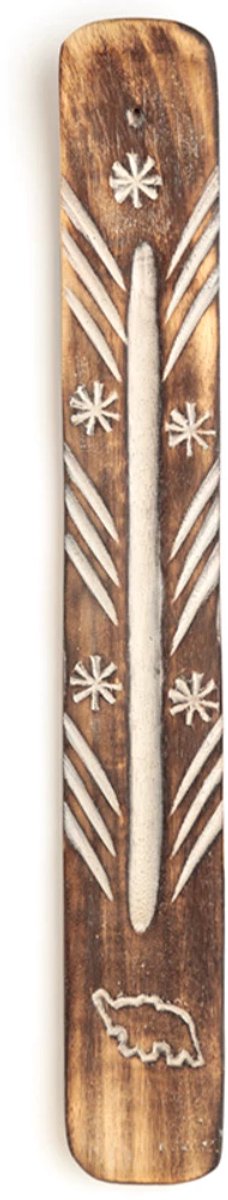 Wierook - Mangohout - Langwerpige Wierookbrander - brander - stokje - mangohout - decoratief met 20 wierookstokjes