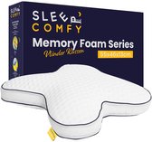 Bol.com Sleep Comfy - Traagschuim Serie - Hoofdkussen - 30 dagen Proefslapen - Hoofdkussen Slaapkamer - Orthopedisch - Ergonomis... aanbieding