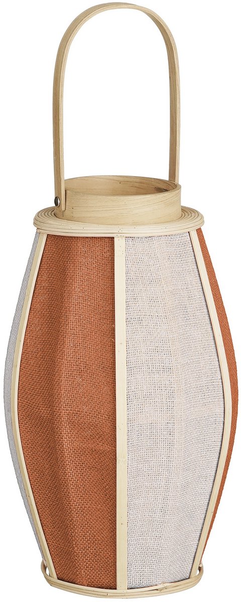 Branded by RE012 - Lantaarn Jake terra - Linnen - hout - glas