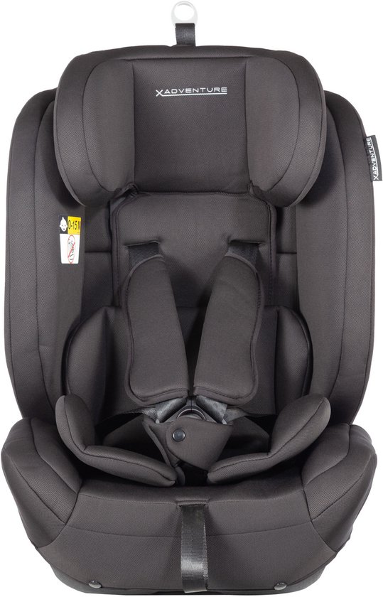 X Adventure Autostoel Grow Fix Groep 1/2/3 9-36 kg (76 tot 150 cm) Vanaf 15 maanden tot 12 jaar - Met Isofix - i-Size - Meegroei Autostoel - Zwart — afbeelding 3