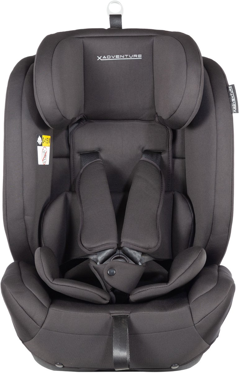 X Adventure Autostoel Grow Fix Groep 1/2/3 9-36 kg (76 tot 150 cm) Vanaf 15 maanden tot 12 jaar - Met Isofix - i-Size - Meegroei Autostoel - Zwart thumbnail 3