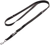 Vitazoo Hondenriem voor Training - 3 m - Nylon Grafiet Dubbele Leiband voor Kleine Middelgrote & Grote Honden - Verstelbare Honden Trainingslijnen 4 Verschillende Lengtes - Zwart