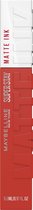 Maybelline New York - SuperStay Matte Ink Lipstick - 130 Self-Starter - Nude - Matte, Langhoudende Lippenstift - 5 ml