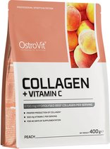 Bol.com OstroVit - Collagen + Vitamin C - 400 g - peach smaak - Voor huid en sterke gewrichten jong en oud - gehydrolyseerd rund... aanbieding
