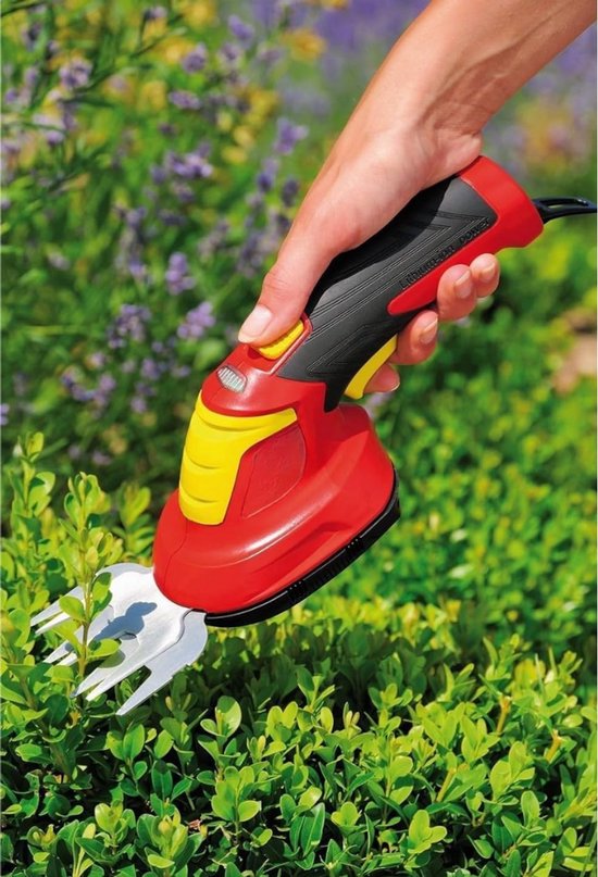 Zylo® Grasschaar - Grasschaar met Accu - Grasschaar met Steel - Rood - 34cm x 34cm x 25cm van Zylo — afbeelding 5