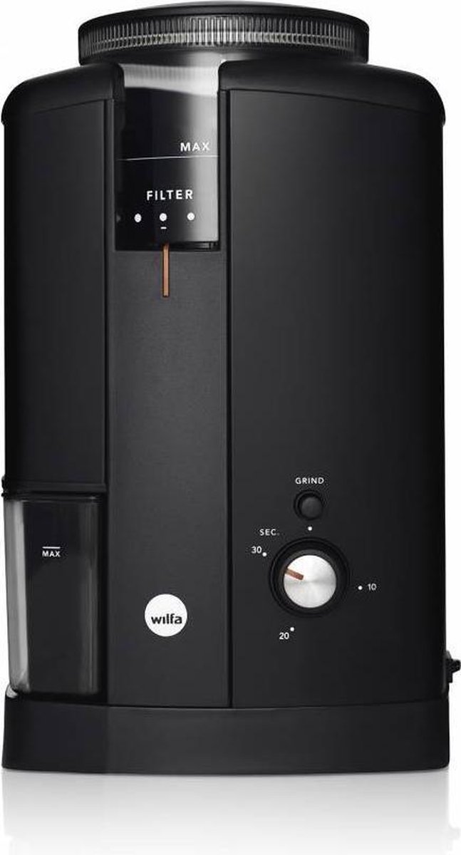 Bol.com Wilfa CGWS-130B Svart Aroma koffiemolen met stille DC motor aanbieding