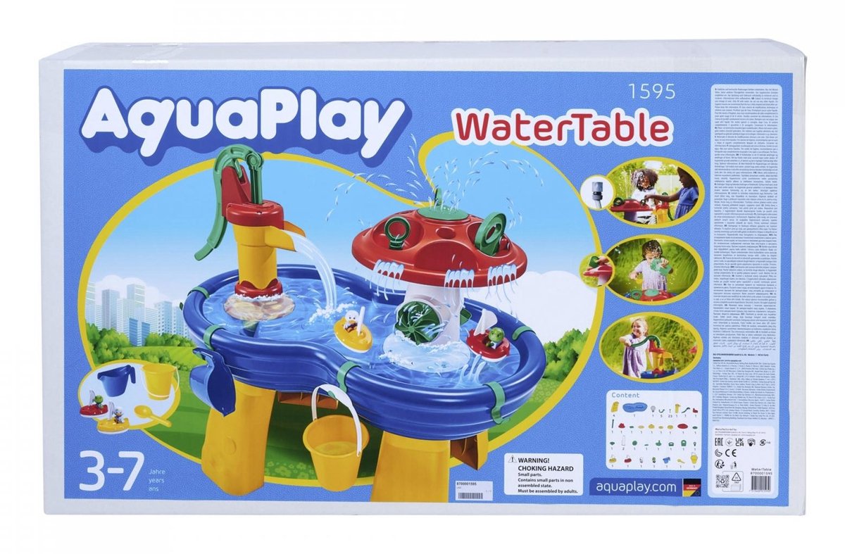 Big - AquaPlay - Waterbaan - 100 x 58 x 90 cm - Tuinslang aansluiting - Zand- of watertafel — afbeelding 2