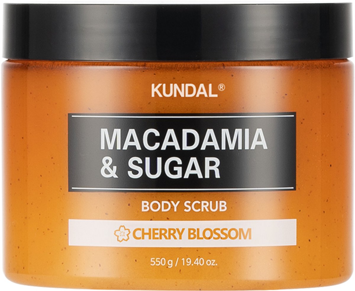 Kundal Macadamia & Sugar Body Scrub 550g Cherry Blossom