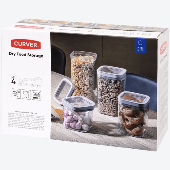 Bocaux de rangement Curver, 4 pièces