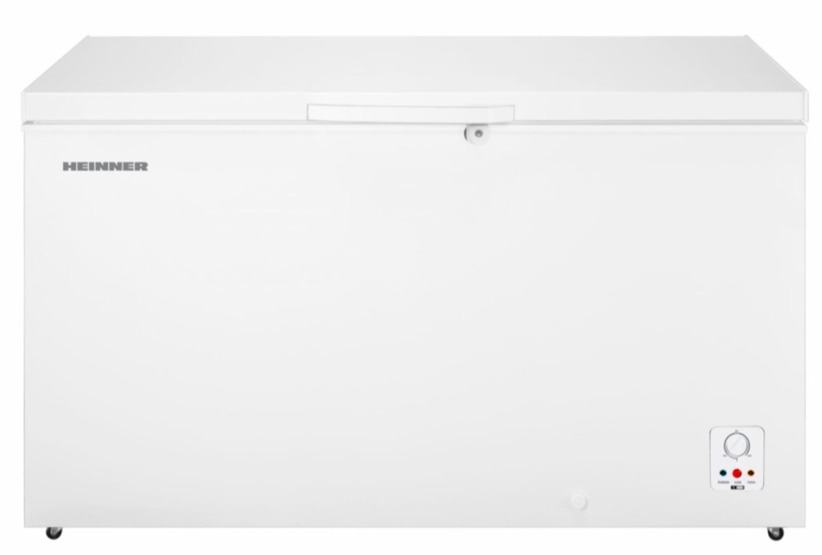 Heinner HCF-HS420E++ Vrieskist – 420 L – Instelbare Mechanische Thermostaat – Inverter Compressor – Vergrendelbaar – Wit – 5 Jaar Garantie