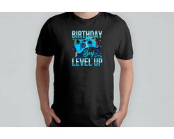 Birthday Boy Time To level Up - T Shirt - VideoGames - GamingLife - GamerForLife - Videospelletjes - GamerLeven - SpelletjesTijd - GameAan - RetroSpellen