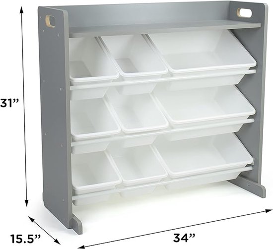 Organisateur de jouets Humble Crew Inspire avec étagère et 9 rangements