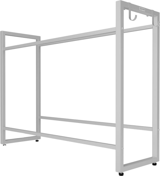 Krattenrek voor 6 Kratten Zwart - Flessenkrattenrek - Stellingkast voor in de keuken