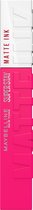 Maybelline New York - SuperStay Matte Ink Lipstick - 30 Romantic - Roze - Matte, Langhoudende Lippenstift - 5 ml