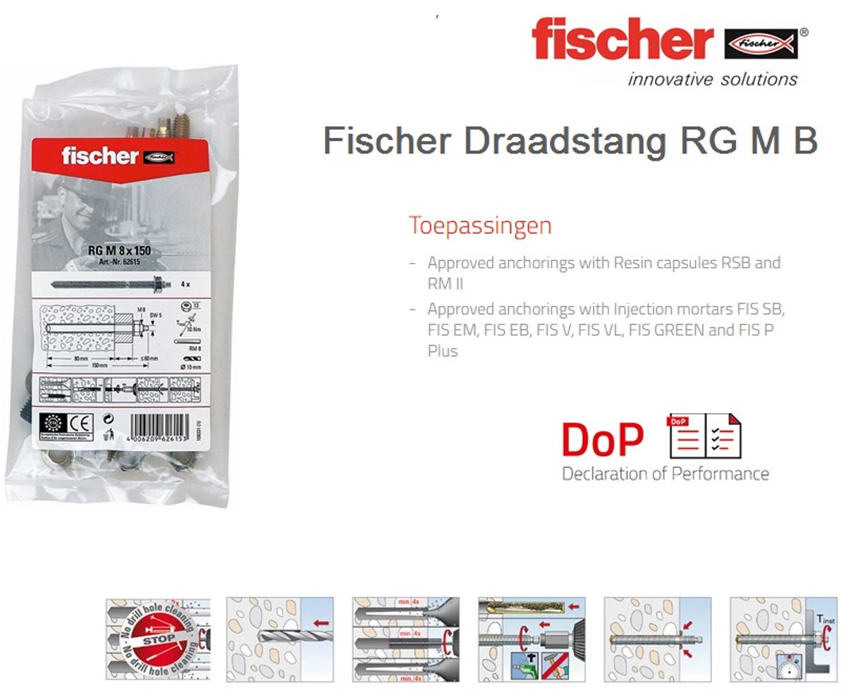Fischer Ankerstang RGM 10 X 165 B