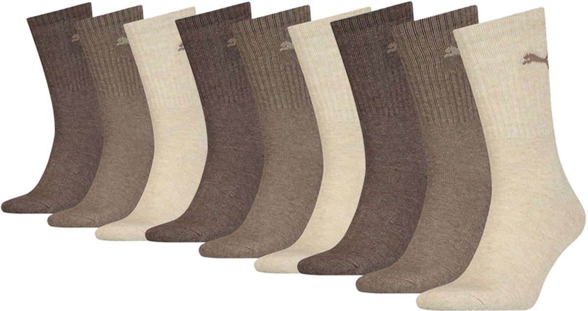 Puma Sportsokken Light Melange 9-pack-35/38 Bruin