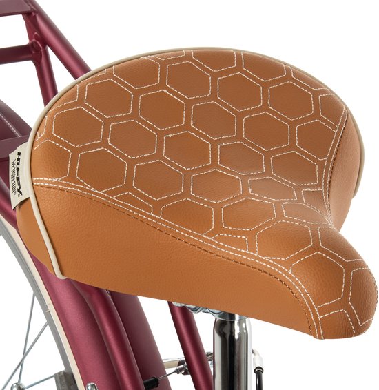 Huffy Deluxe 26 inch Cruiser fiets - Donkerrood van Huffy — afbeelding 4
