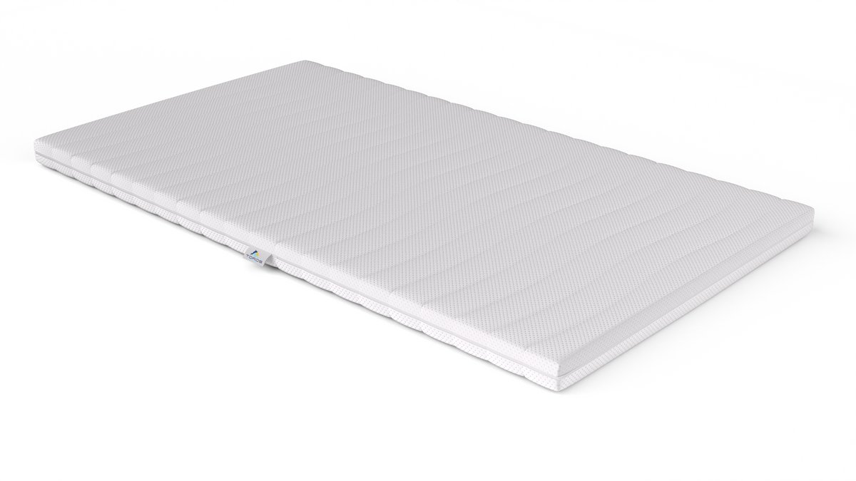 Toros Bedden® Luxe Topmatras 140x200x9 – Afritsbare & Wasbare Hoes – Wit – Premium Slaapcomfort