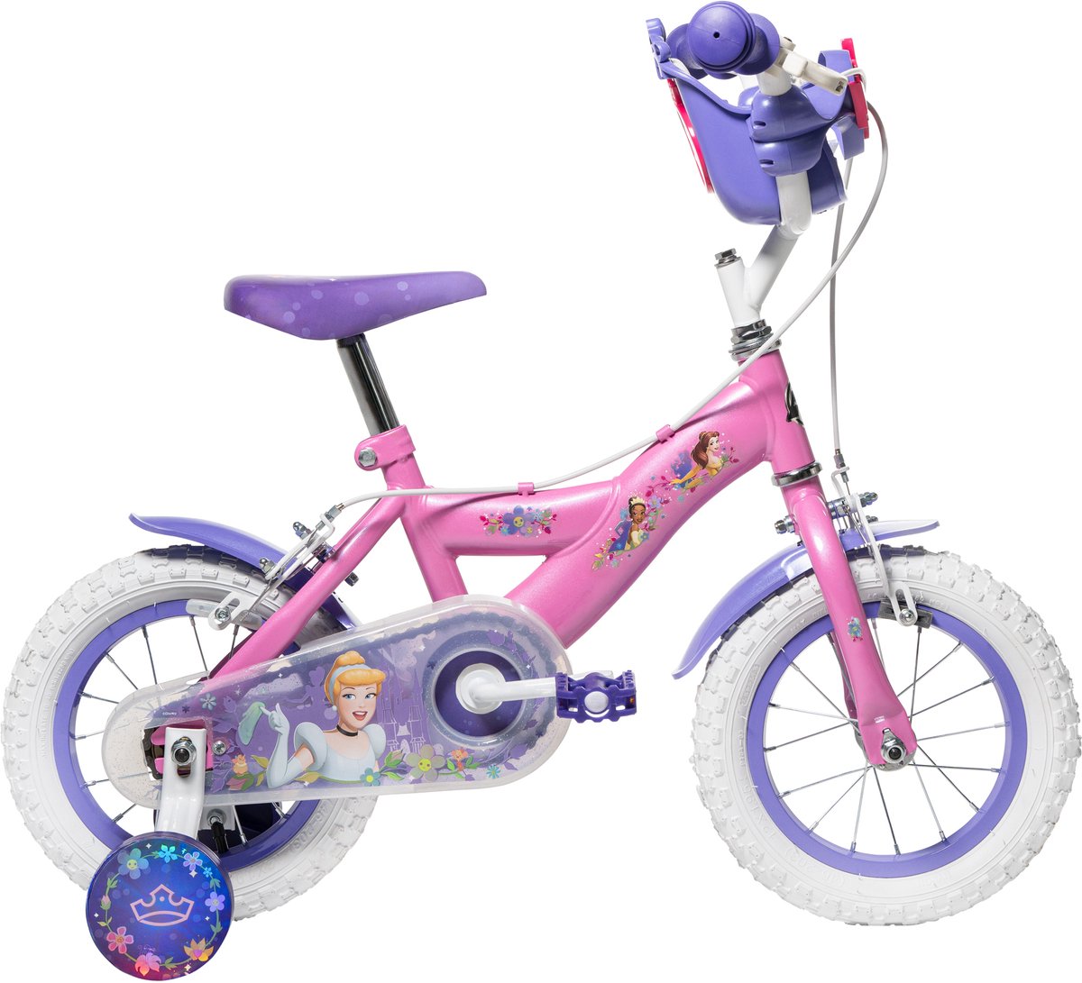 Huffy Disney Princess fiets 12 inch - kinderfiets - met zijwieltjes