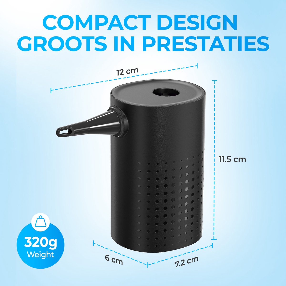 Regal Tech® Elektrische pomp luchtbed/zwembad- Luchtbedpomp - Opblaaspomp - 4000 mAH accu - 300 liter/Min — afbeelding 3