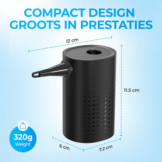 Regal Tech® Elektrische pomp luchtbed/zwembad- Luchtbedpomp - Opblaaspomp - 4000 mAH accu - 300 liter/Min van Regal Tech® — afbeelding 3