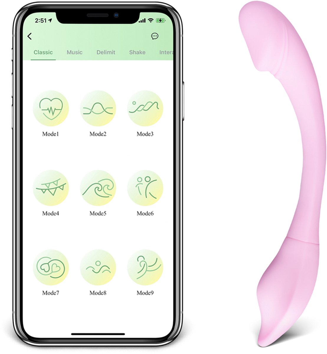 Elegante G-Spot Vibrator – App-gestuurd – Fluisterstil – 9 vibratiestanden – Flexibel siliconen design – Luxe seksspeeltje voor vrouwelijk genot