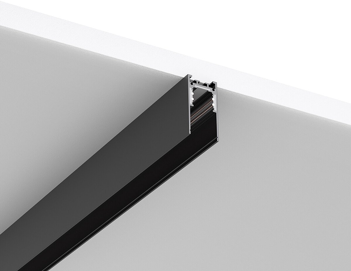 48V Magnetische Track Rail - Railsysteem - Braytron - Opbouw - Zwart - 2 Meter