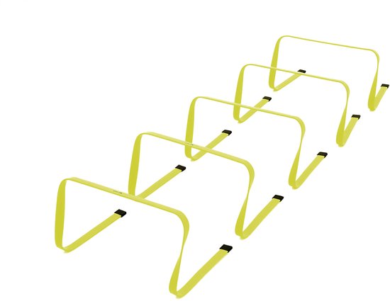 Ensemble de haies Ciclón Sports - Sac de sport avec 10 haies de 23 cm de hauteur - Voetbal, athlétisme et autres sports - Cahier d'exercices inclus