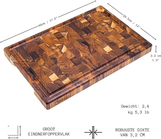 Planche à découper Bois - Bloc à découper - Planches à découper - Marron