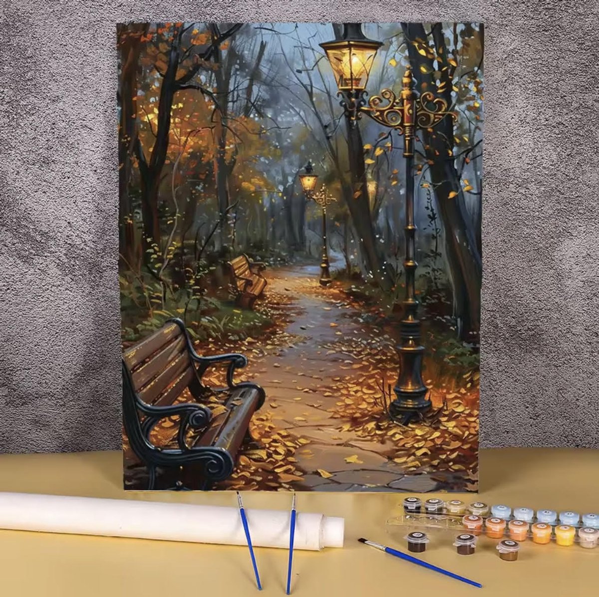 Schilderen op nummer Volwassen - Inclusief pencelen en verf - 42 kleuren - 40x50 cm - zonder frame — afbeelding 5
