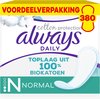 Always Dailies Cotton Protection Inlegkruisjes - Voordeelverpakking 10 x 38 stuks - Normal
