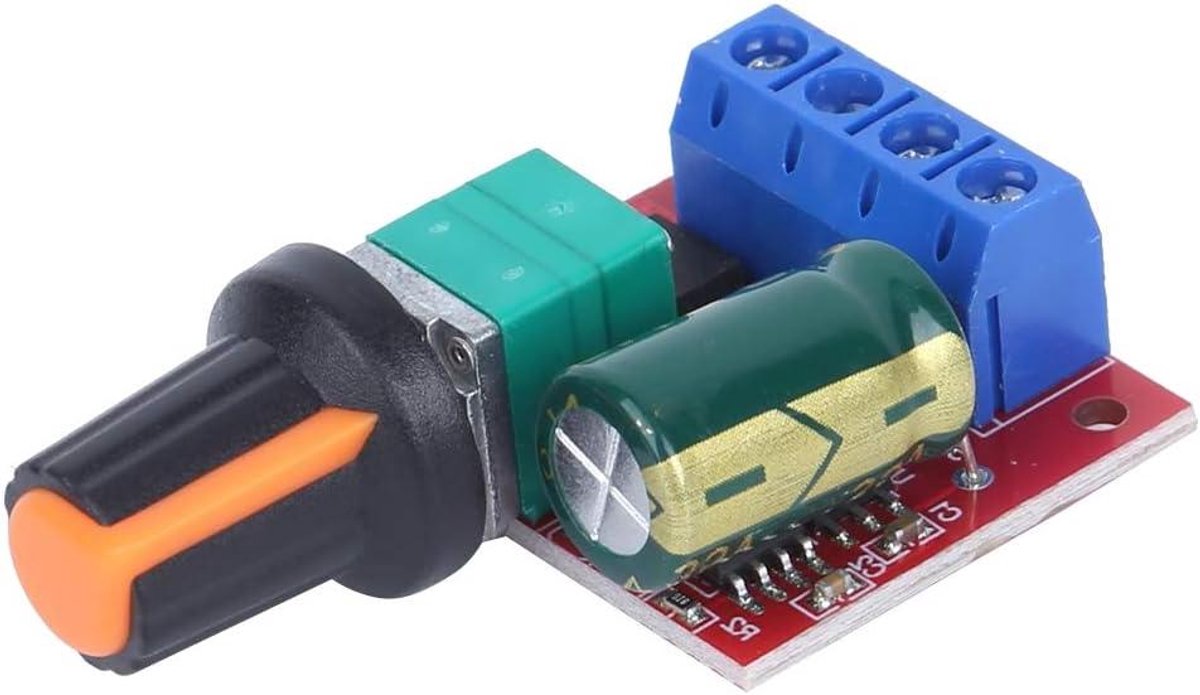 Motor PWM Speed Controller - Adjustable Speed Switch - 5A, 4.5V-28V DC - Low Power Consumption - Quick Response - Speed Control (2pcs)