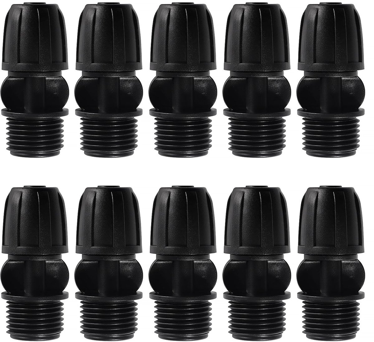 10 Stuks Mannelijke Draad Druppelirrigatiefittingen voor Tuin en Gazon
