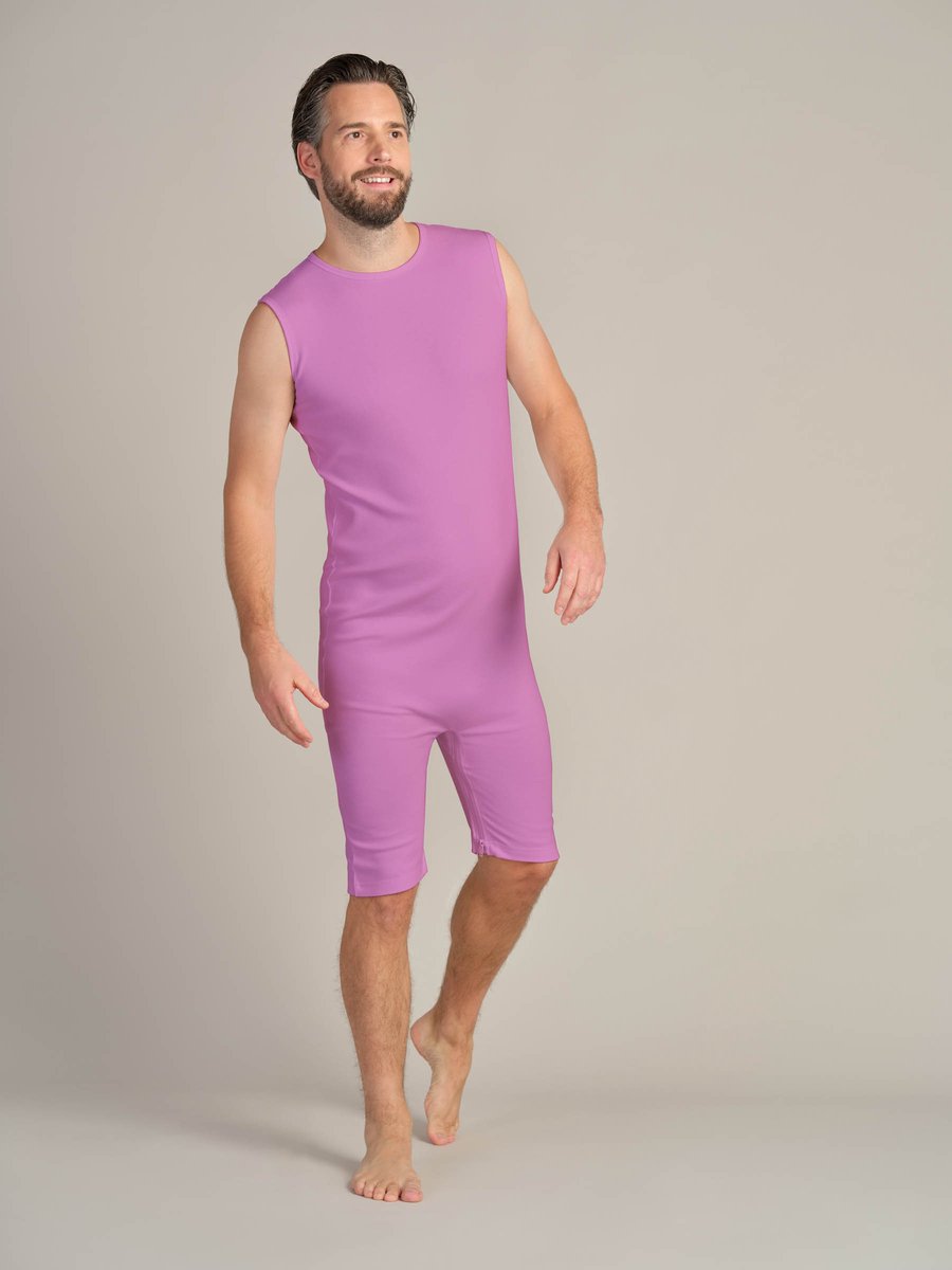Goedkoopste Incontinentie body | Rugritssluiting | Rits in het kruis | Lila | M