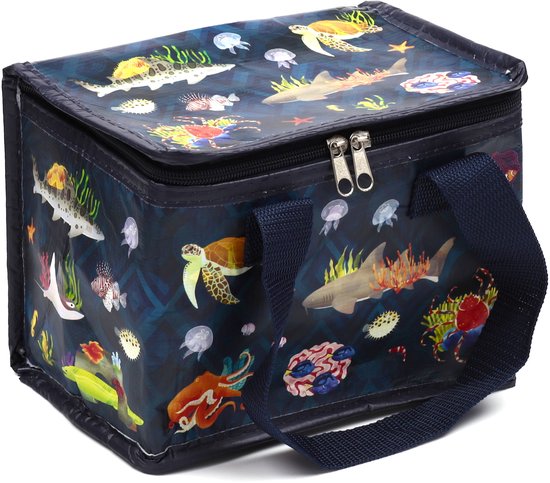 Koeltas/Lunchtas - Marine Kingdom - Zeeleven - Duurzaam RPET - 15x20x14cm van KOEL — afbeelding 3