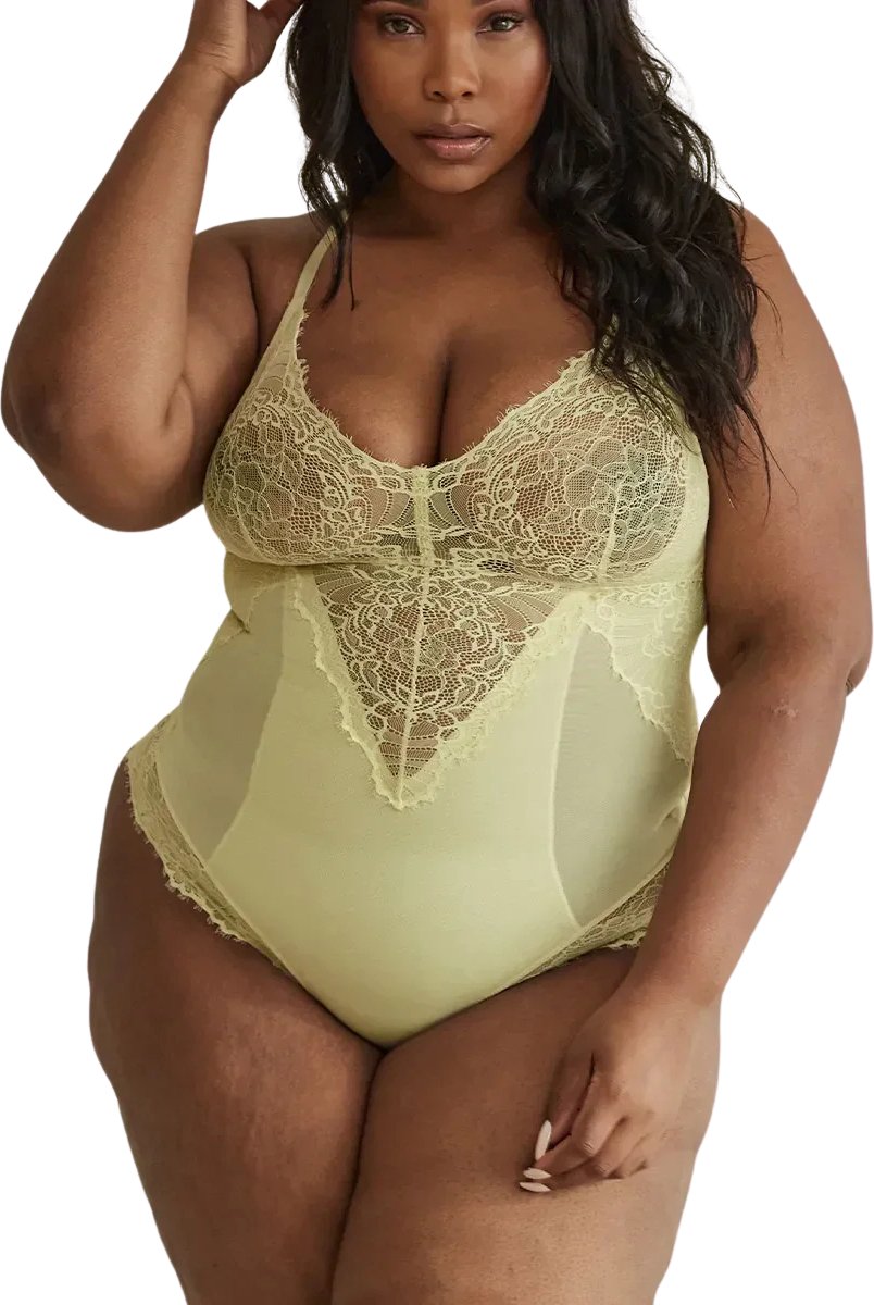 Levady Soft Silhouette Butter - Kanten Shapewear Dames - Bodysuit Dames - Corrigerend Ondergoed - Kanten Shapewear - Shapewear Body - Luxe Shapewear voor Dames