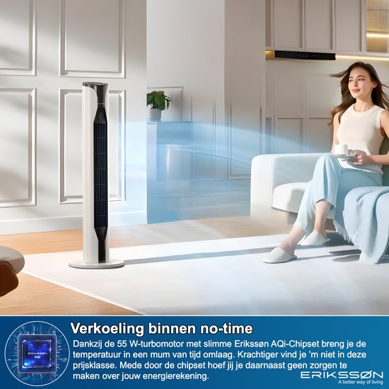 Pro Breeze Bladloze Torenventilator met Afstandsbediening - Vergelijk