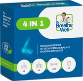 Dr. Breathe Well ™ - Compleet 4 in 1 Anti Snurk Neusspreider Pakket - 30x Neuspleisters medium/large - 4x Zachte neusspreiders - 4x Stevige neusspreiders - 1x Neusklem met magneet - Simply the right choice!