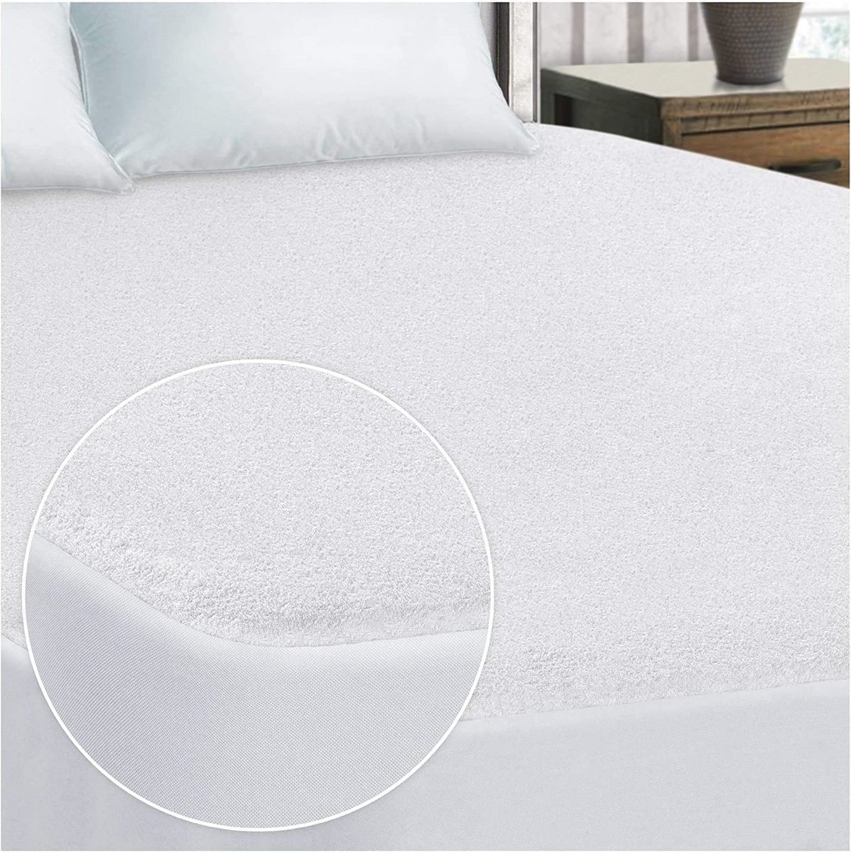 Waterdichte Matrasbeschermer - 30 cm Diep, Geluidloos en Hypoallergeen, Voor Tweepersoonsbed (137 x 190 cm)